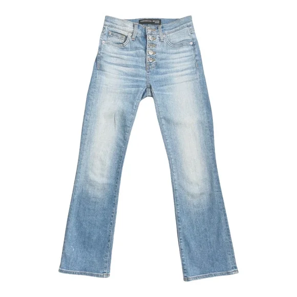 Veronica Beard Carolyn Baby Bootcut Cropped Amsterdam Exposed Buttons 24/00 XS - Picture 3 of 7